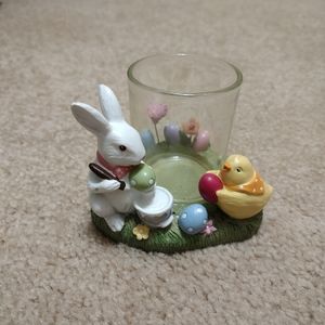 Yankee Candle Easter Holiday Bunny Chick Votive Holder Egg Painting